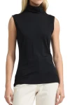 TOORALLIE Tops-SLEEVELESS ROLL NECK