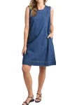 ELM Dresses-SONNY DENIM DRESS DARK-BLUE