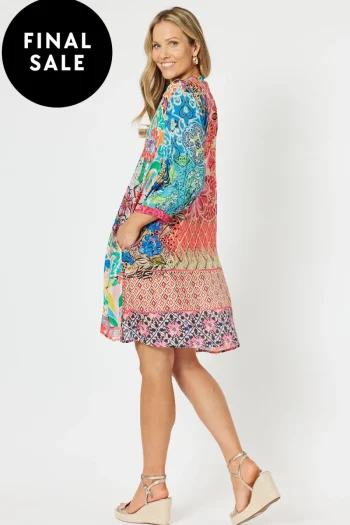 HAMMOCK AND VINE Dresses-SORRENTO BRIGHTS DRESS MULTI