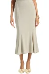 JOSEPH RIBKOFF Skirts-SPARKLE KNIT TRUMPET SKIRT CHAMPAGNE
