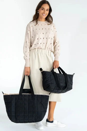 ELMS+KING Bags-SPENCER CARRY ALL BLACK-OYSTER