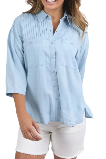 FOXWOOD Shirts-SPIRE SHIRT LIGHT-BLUE