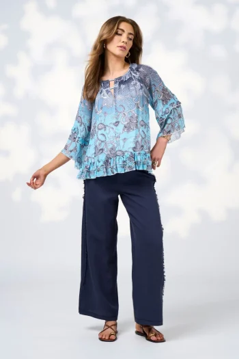 LOOBIES STORY Blouses-STEVIE BLOUSE INDIGO