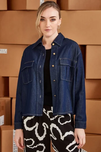 VERGE Jackets|Winter Style-STEVIE JACKET DARK-DENIM