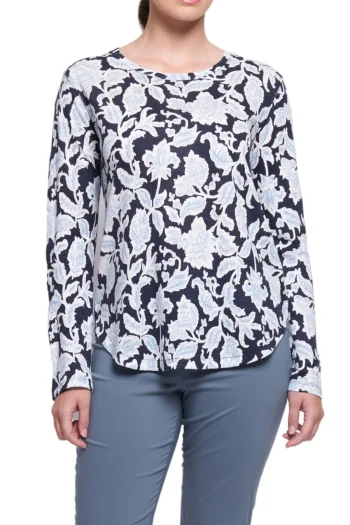 FOIL Tops|Winter Style-STIR IT UP TOP FLOWER