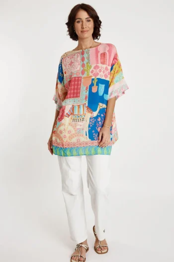 LULA SOUL Tops-TAJ WIDE T MULTI