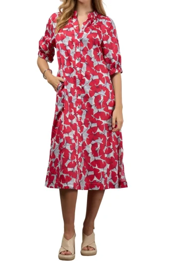 MADLY SWEETLY Dresses-TAKE FLIGHT DRESS POPPY