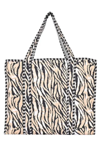 CYC TOTES Gift Guide|Bags-STRIPE COTTON TOTE TIGER