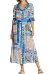 LULA LIFE Dresses-VELORA MIDI OCEAN
