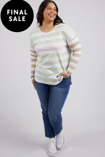 ELM Tops-VISTA L/S TEE MATCHA