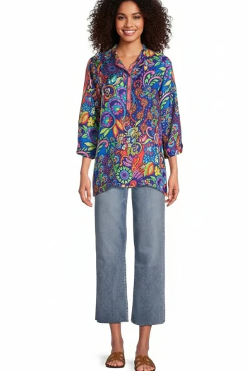 JOHNNY WAS Tops-YURI TUNIC MULTI