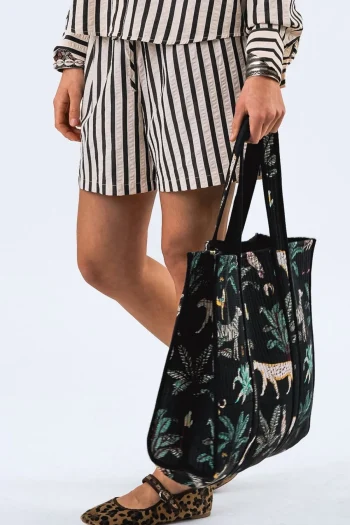 LOLLYS LAUNDRY Gift Guide|Bags-ZELKOVALL BIG BAG WASHED-BLACK