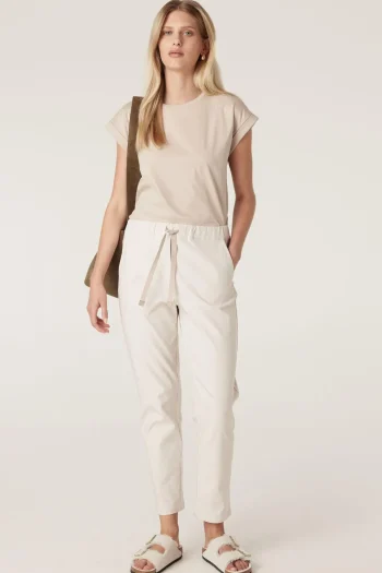 CABLE Pants-ZOE JOGGER PARCHMENT