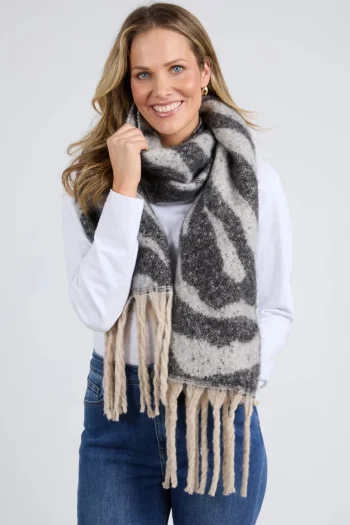 ELM Scarves|Winter Style-ZURI SCARF ZEBRA